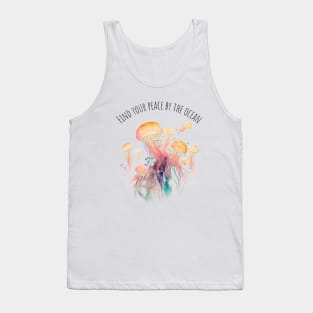 Watercolor Jellyfish | Motivational Quotes | Marine Life Tank Top